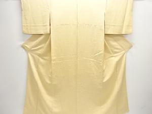 流水模様織り出し一つ紋色無地着物